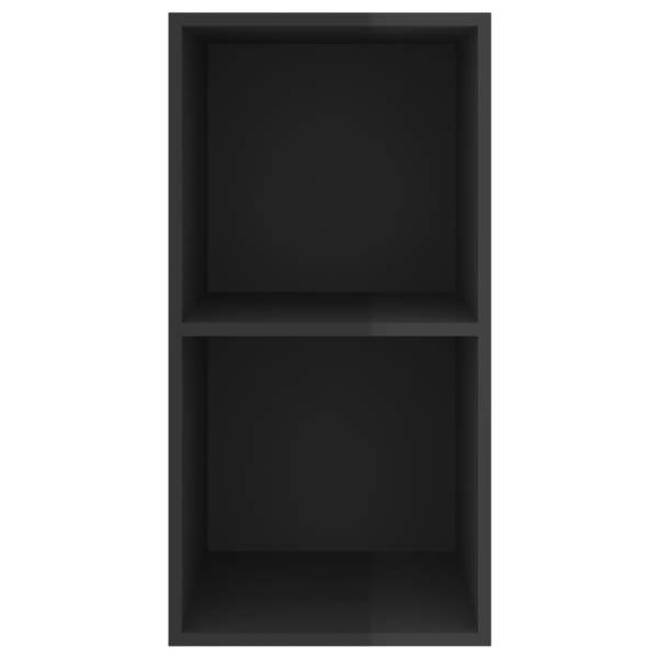  TV-Wandschrank Hochglanz-Schwarz 37x37x72 cm Holzwerkstoff