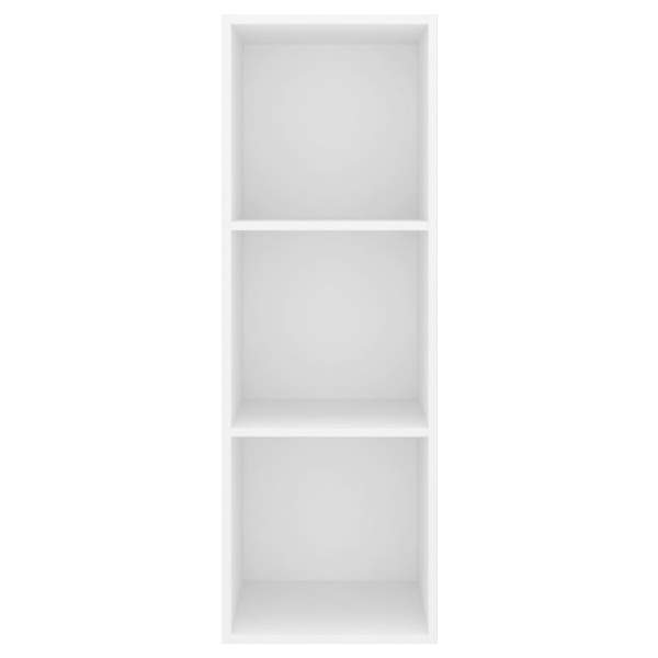  TV-Wandschrank Weiß 37x37x107 cm Holzwerkstoff