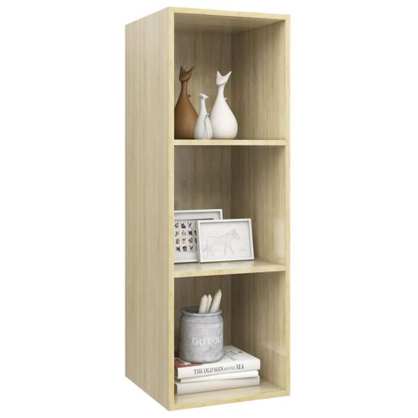  TV-Wandschrank Sonoma-Eiche 37x37x107 cm Holzwerkstoff