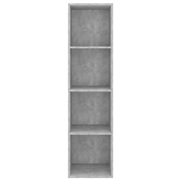  TV-Wandschrank Betongrau 37x37x142,5 cm Holzwerkstoff