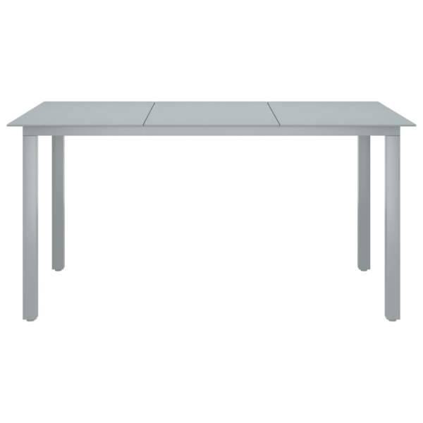 10-tlg. Garten-Essgruppe Schwarz und Silbern