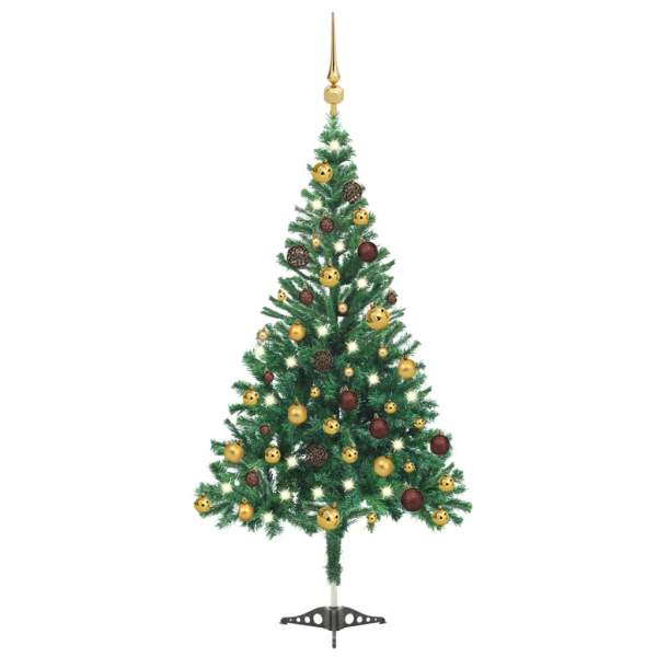  Künstlicher Weihnachtsbaum Beleuchtung Kugeln 120cm 230 Zweige