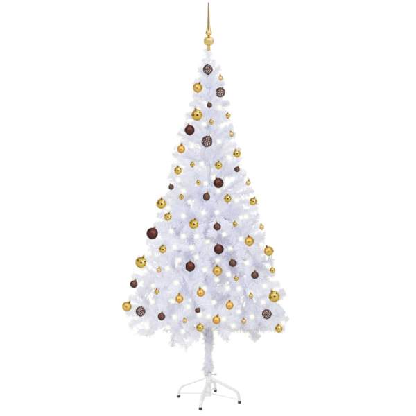  Künstlicher Weihnachtsbaum Beleuchtung Kugeln 180cm 620 Zweige