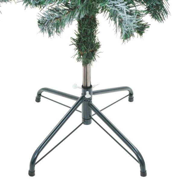  Weihnachtsbaum Gefrostet mit Beleuchtung Kugeln Zapfen 150 cm