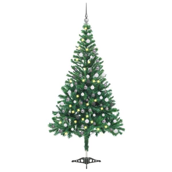  Künstlicher Weihnachtsbaum Beleuchtung Kugeln 120cm 230 Zweige