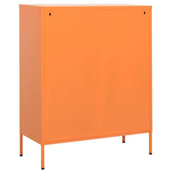 Lagerschrank Orange 80x35x101,5 cm Stahl    