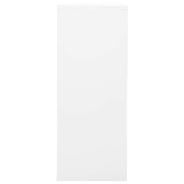 Büroschrank Weiß 90x40x102 cm Stahl
