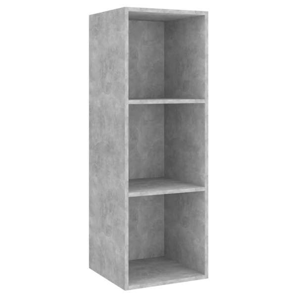  2-tlg. TV-Schrank-Set Betongrau Holzwerkstoff