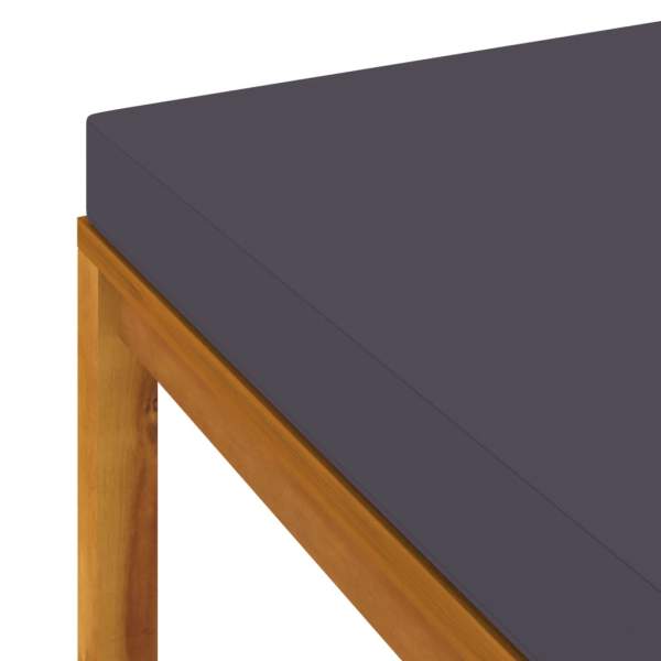 5-tlg. Garten-Lounge-Set mit Auflage Massivholz Akazie