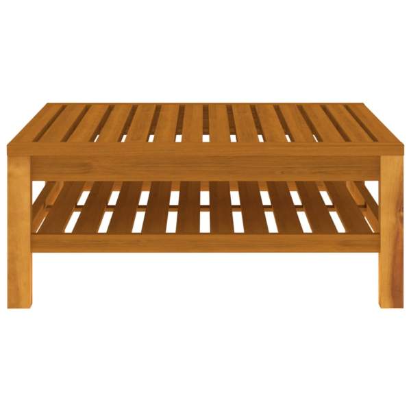 5-tlg. Garten-Lounge-Set mit Creme Kissen Massivholz Akazie