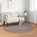  Bereichsteppiche Rund HUARTE Taupe Ø 160 CM Polyester