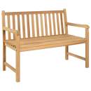  Gartenbank 114 cm Massivholz Teak