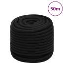  Arbeitsseil Schwarz 16 mm 50 m Polyester