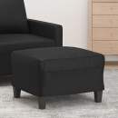  Fußhocker Schwarz 60x50x41 cm Kunstleder