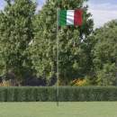  Flagge Italiens mit Mast 6,23 m Aluminium