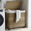  Wäschekorb mit Rollen 60x35x60,5 cm Rattan