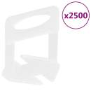  Fliesen-Nivellierclips 2500 Stk. 1 mm