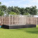  Voliere mit Erweiterung Silbern 518x307x212 cm Stahl