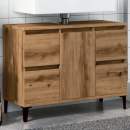  Waschbeckenunterschrank Artisan-Eiche 80x33x60 cm Holzwerkstoff