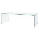  Couchtisch Hartglas 98x45x30 cm Transparent