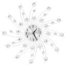  Wanduhr mit Quarzwerk Modernes Design 50 cm