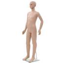  Ganzkörper-Schaufensterpuppe Kind mit Glassockel Beige 180 cm 