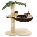  Katzen-Kratzbaum mit Sisal-Kratzstange 50 cm Beige und Braun