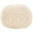  Handgefertigter Sitzpuff 45 x 30 cm Jute