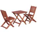  3-tlg. Bistro-Set für Kinder Massivholz Eukalyptus
