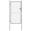  Gartentor Verzinkter Stahl 105 x 200 cm Silbern