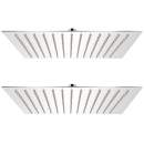  Regenduschköpfe 2 Stk. Edelstahl 30 x 30 cm