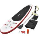 Stand Up Paddle Surfboard aufblasbar Rot und Weiß  