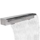 Rechteckige Wasserfall Pool-Fontäne Edelstahl 90 cm