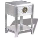  Nachttisch mit 1 Schublade Vintage Flieger Flugzeug Stil 