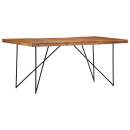  Esstisch 180 x 90 x 76 cm Massivholz Akazie