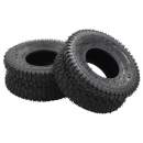  4-tlg. Schubkarrenreifen und Schlauch-Set 15x6.00-6 4PR Gummi