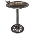  Vogelbad Bronzen Kunststoff