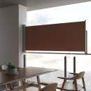  Ausziehbare Seitenmarkise 100x300 cm Braun 