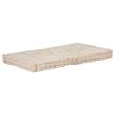  Palettenkissen Baumwolle 120×80×10 cm Beige