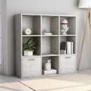  Bücherregal Betongrau 98x30x98 cm Holzwerkstoff