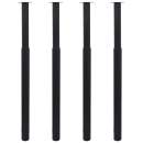  Teleskopische Tischbeine 4 Stk. Schwarz 710 - 1100 mm