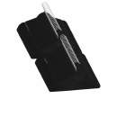 50 Stk. Kleiderbügel-Set Anti-Rutsch Schwarz Samt