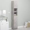  Badezimmerschrank Betongrau 32x25,5x190 cm Holzwerkstoff