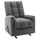  Massagesessel Hellgrau Stoff