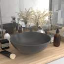  Waschbecken Keramik Dunkelgrau Rund 