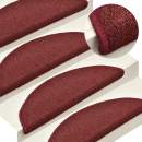  Treppenmatten 15 Stk. Rot 65x24x4 cm