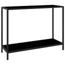  Konsolentisch Schwarz 100x35x75 cm Hartglas