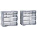  Multi-Schubladen-Organizer 24 Schubladen 2 Stk. 26,5x16x26 cm