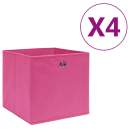  Aufbewahrungsboxen 4 Stk. Vliesstoff 28x28x28 cm Rosa