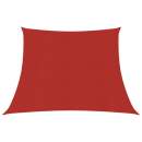 Sonnensegel 160 g/m² Rot 4/5x3 m HDPE  